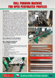 Catalogue of roll forming machines