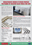 Catalogue of semi-automatic spacer profiles benders to make insulation glass frames
