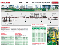 Catalogue of tube mills
