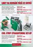 Catalogue of coil strip straightening set-up